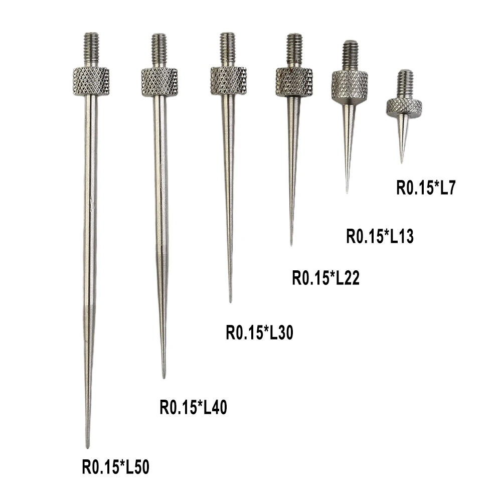 6PCS Dial Digital Test Indicator  M2.5 Thread Shank High Speed Steel Gauge Stylus Altimeter Probe For Measuring Tool Accessories
