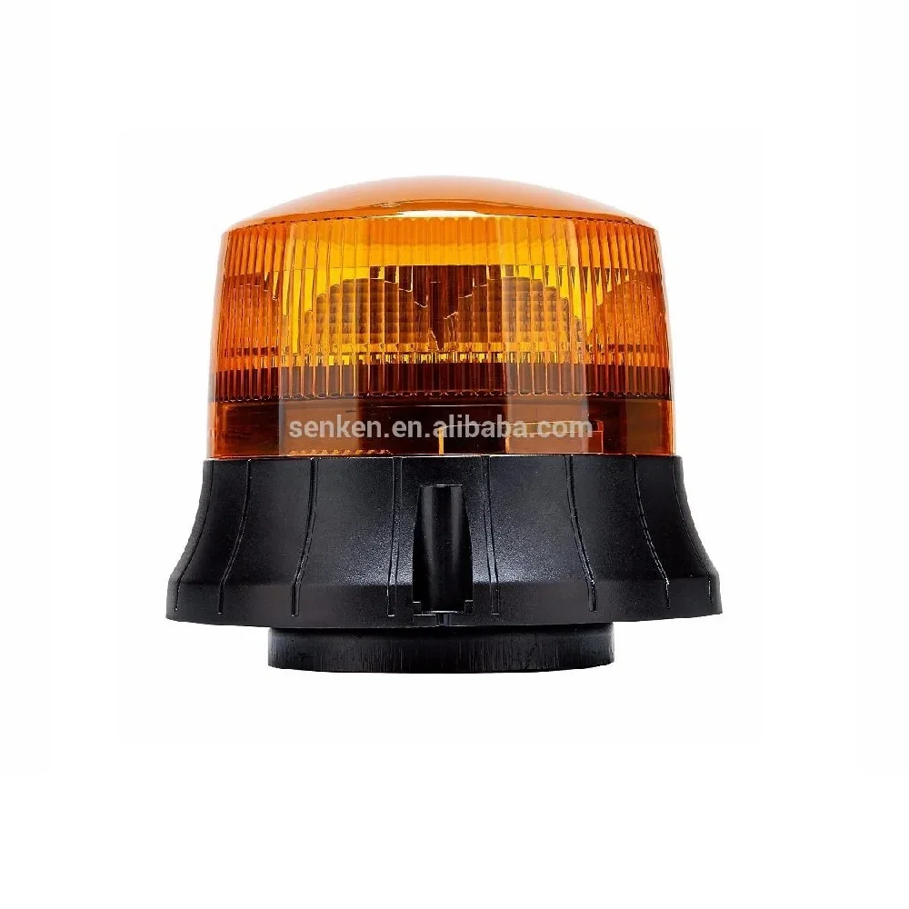 

SENKEN Wholesale 12V 24V Car Tractors Truck Emergency Use Amber Bolt Mount Flashing Rotating LED Beacon Warning Light