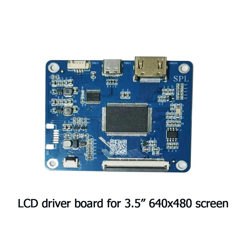 3.5" TFT LCD 54Pin 640X480 display module kit HDMI signal input RGB IPS screen