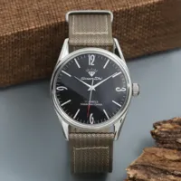 Shanghai Diamond 7120 Men's Mechanical Watch - 38mm Manual Winding, Classic Dress Timepiece, Perfect Gift for Men