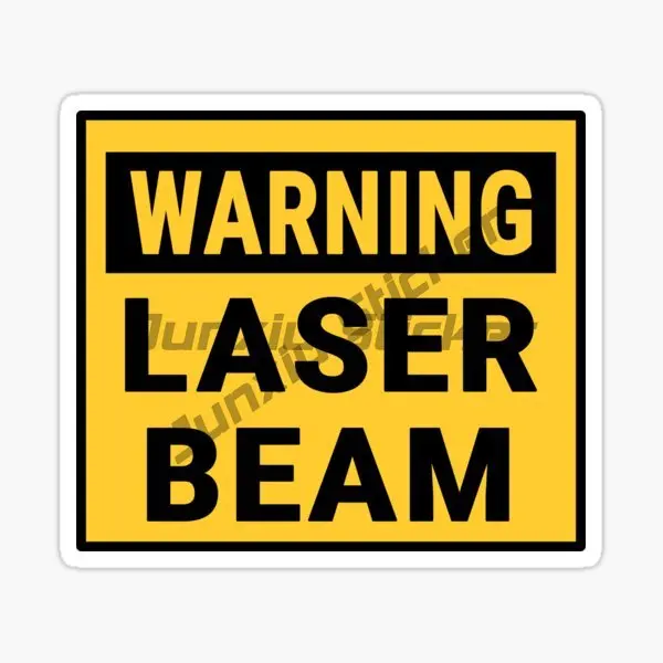 Laser Operating Beam Danger Vinyl Graphic Decal Repair Creative Stickers Suitable Self-adhesive Sign Decal Car Accessories