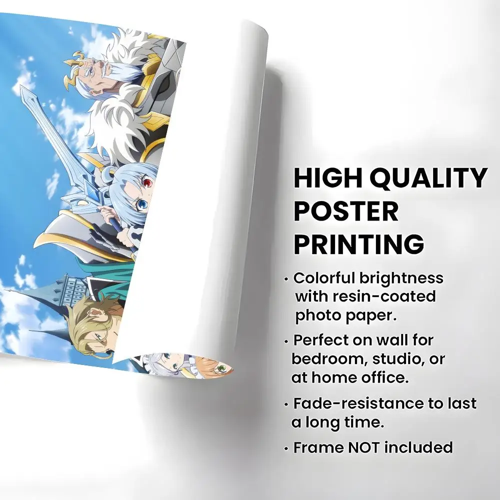 Anime Optimistic Lord's Easy Defense Poster Self-adhesive Art Waterproof Paper Sticker Coffee House Bar Room Wall Decor