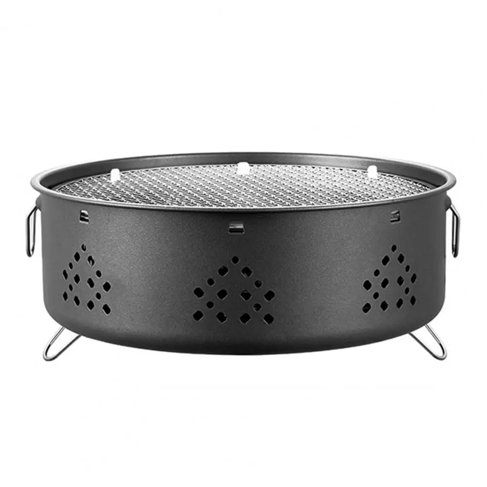 Barbeque Grill Stainless Steel Campfire Grills for Bbq Camping Picnics Folding Grates jogo de panelas