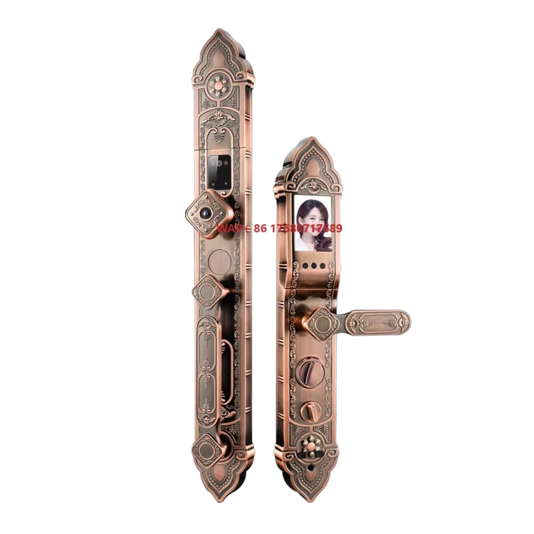 Face Recognation Smart Door Lock European Style With Smart Fingerprint Digital Password Automatic Wifi Locks Door Lock