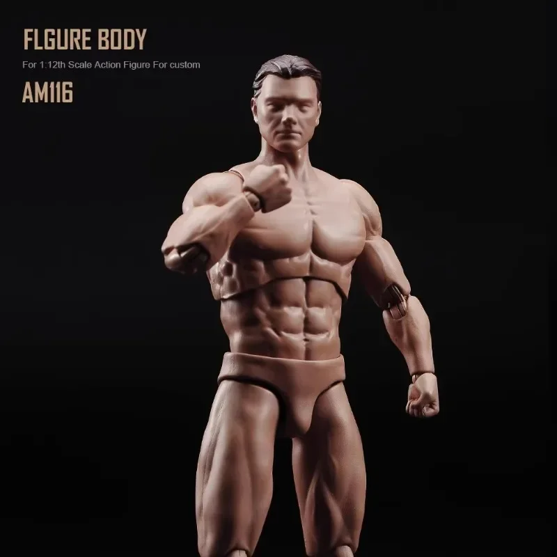 MUFF TOYS ADAM 1/12 مقياس ذكر الجندي الهزلي قوي العضلات الجسم 6 ''سوبر مرنة المشتركة عمل الشكل الجسم دمية #1
