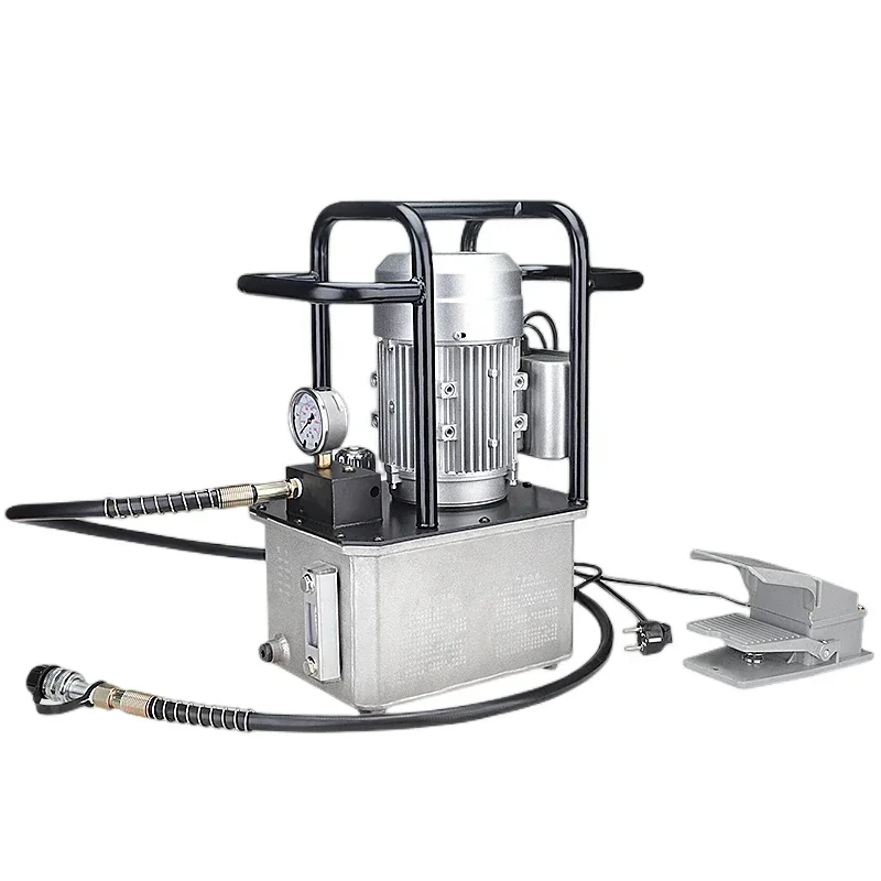 1pc Pedal type ultra-high pressure electric  hydraulic pump automatic return hydraulic pump station electric oil pump 750W