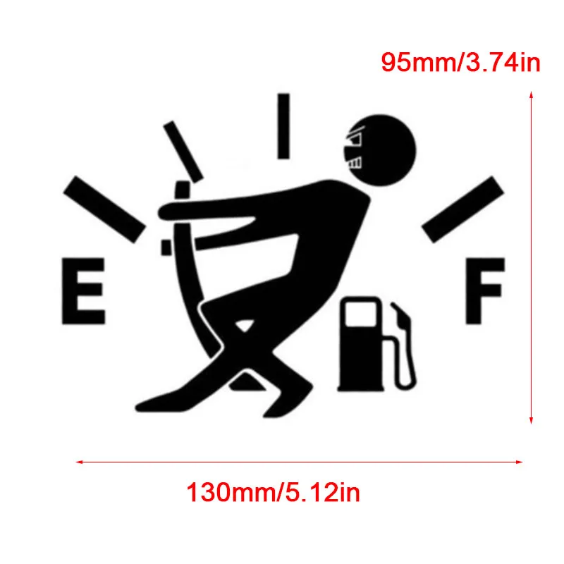 Tapa de gasolina vacía, pegatina lateral de vinilo para coche, calcomanía gráfica para motocicleta