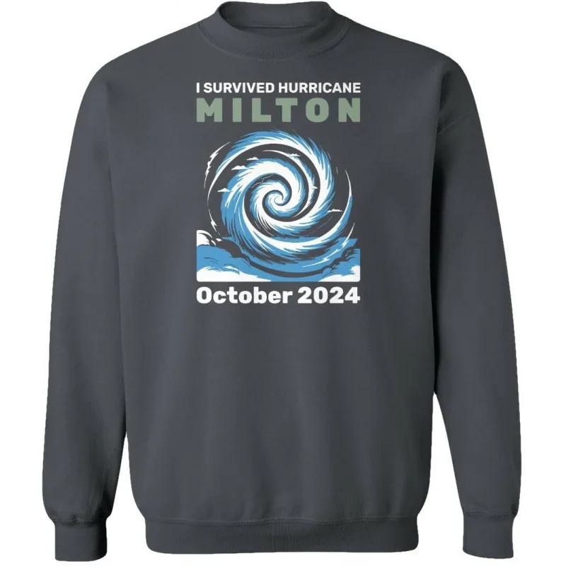 Survived Hurricane Milton October 2024 Florida Strong Unisex Crewneck Sweatshirt