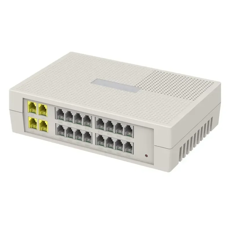High Quality 4 Port PABX System Extension 16 Custom Plastic White Analog Phone 3 Year Warranty