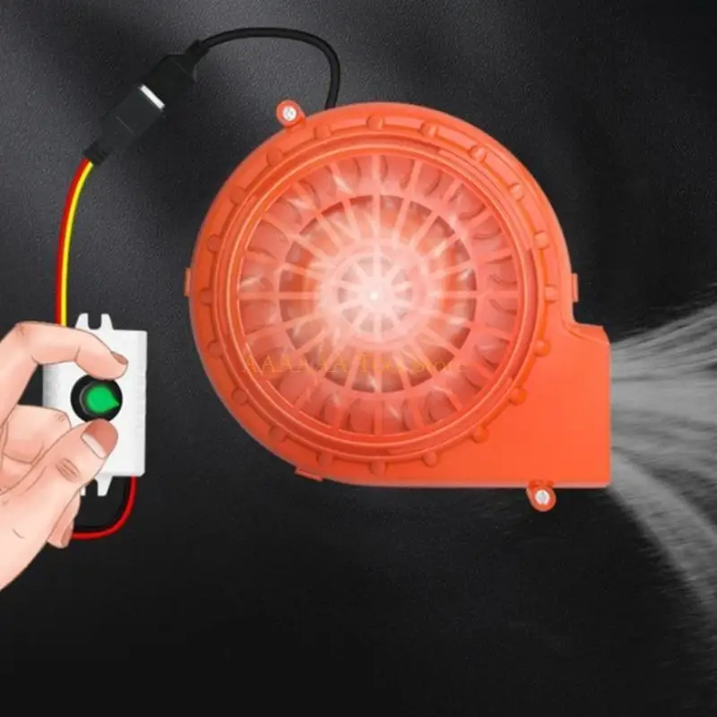 A2BE Portable USB 5V BBQ Fan Adjustable Speed BBQ Blower Fan Starter Cooking Fan