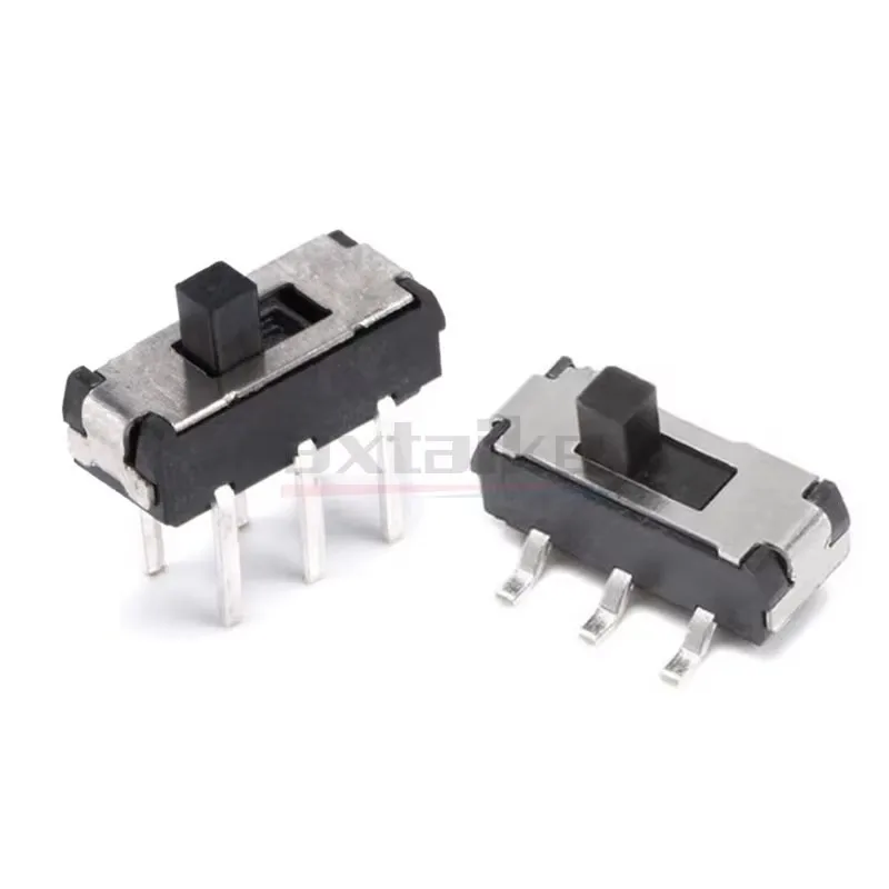 20PCS MSS22D18 DIP SMD Mini Slide Switch 2P2T Two-Row 6Pin Handle High 2MM For DVD Switch MSS-22D18G2 Toggle Power Switch SMT