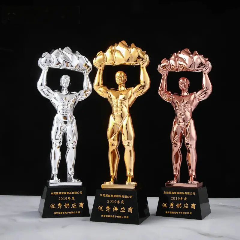 Purchase Gold Silver Copper Crystal Resin Trophy, Excellent Staff Trophy Medal, Annual Meeting Trophy, General Resin Trophy