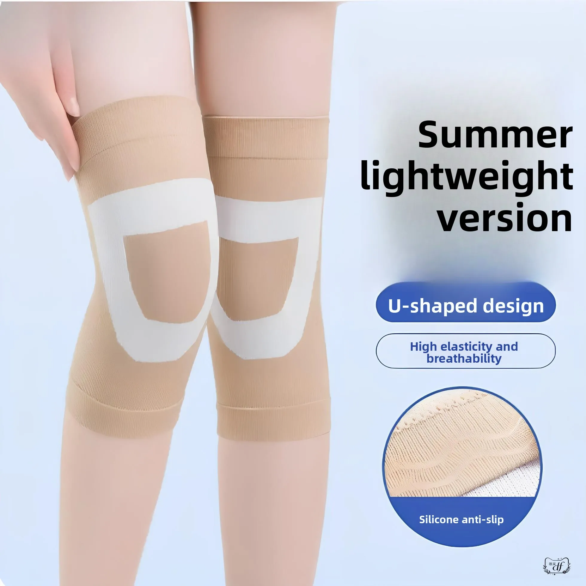 

Thin Knee Pads Unisex Lightweight Summer Anti-Slip Air Conditioned Room Cold Protection Leg Guard Knee Injury Protection