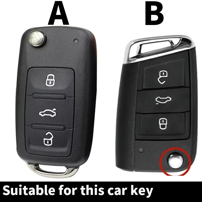 zinc alloy Car Key Cover Case For VW Golf 4 5 6 7 Bora Jetta POLO MK4 MK6 Bora Passat B5 B6 Superb Tiguan Beetle Keycase