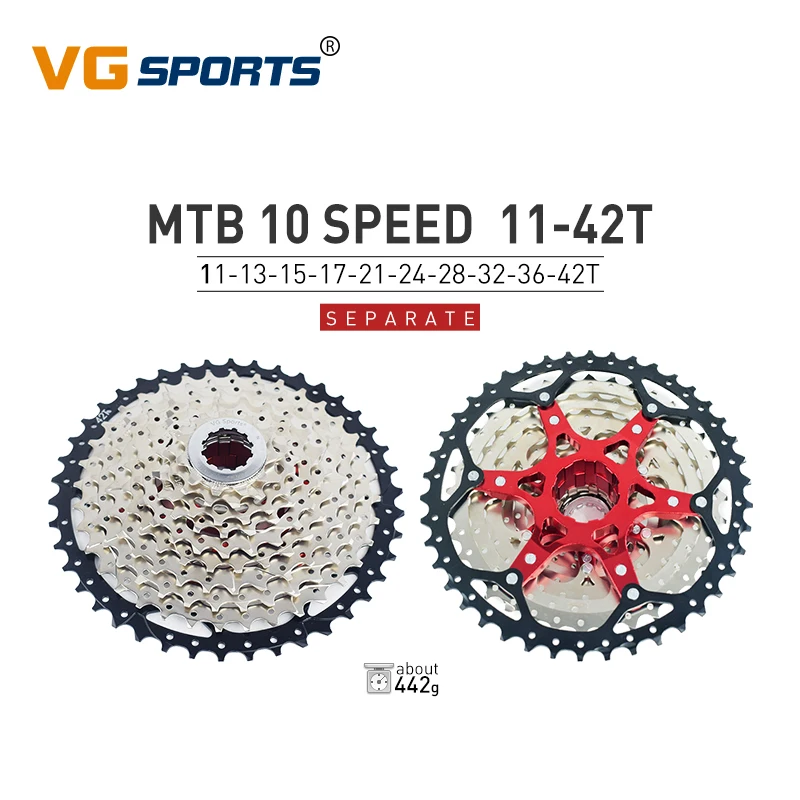 VG Sports 8 9 10 11 12 Speed MTB Bicycle Freewheel Separate Ultralight Aluminum 8V 9V 10V 11V 12V Cassette Bike Bracket Sprocket