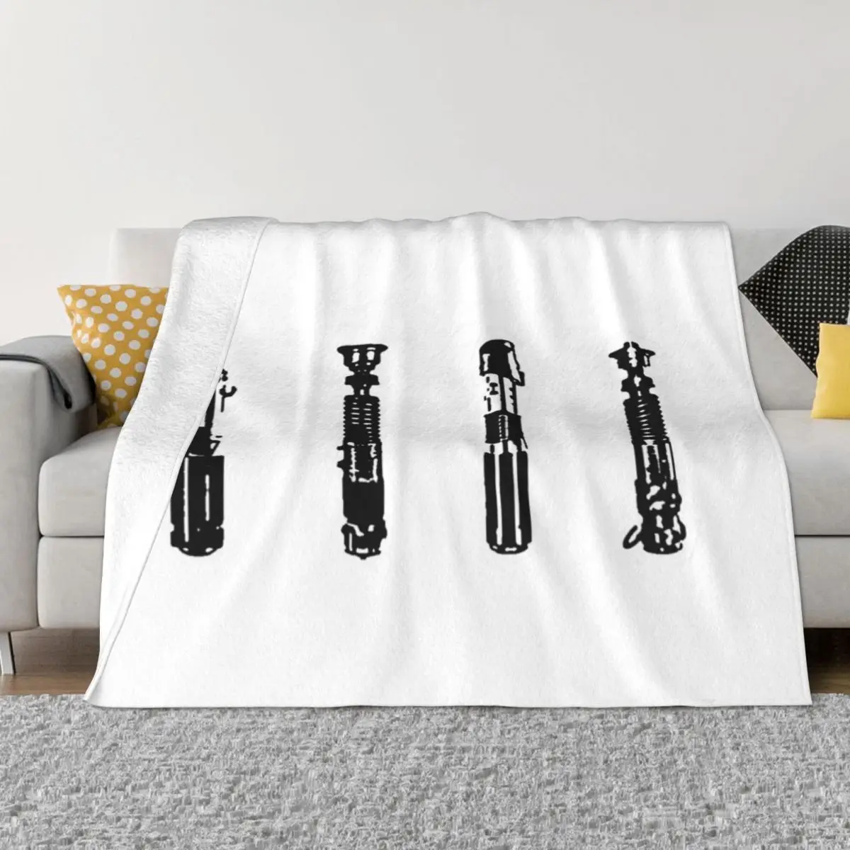 Stencil Saber Home Bedroom Winter Blankets Thin Wadding Blanket Throw Blanket