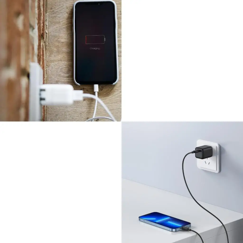 Intelligent Power Distribution 55W Charging Adapter 4 Port Design Plastic Texture Suitable for Laptops and Phones