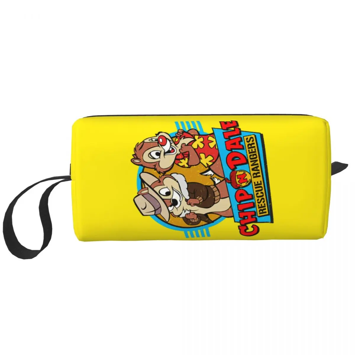 

Custom Chip And Dale Rescue Rangers Toiletry Bag Women Cosmetic Makeup Organizer Ladies Beauty Storage Dopp Kit Box