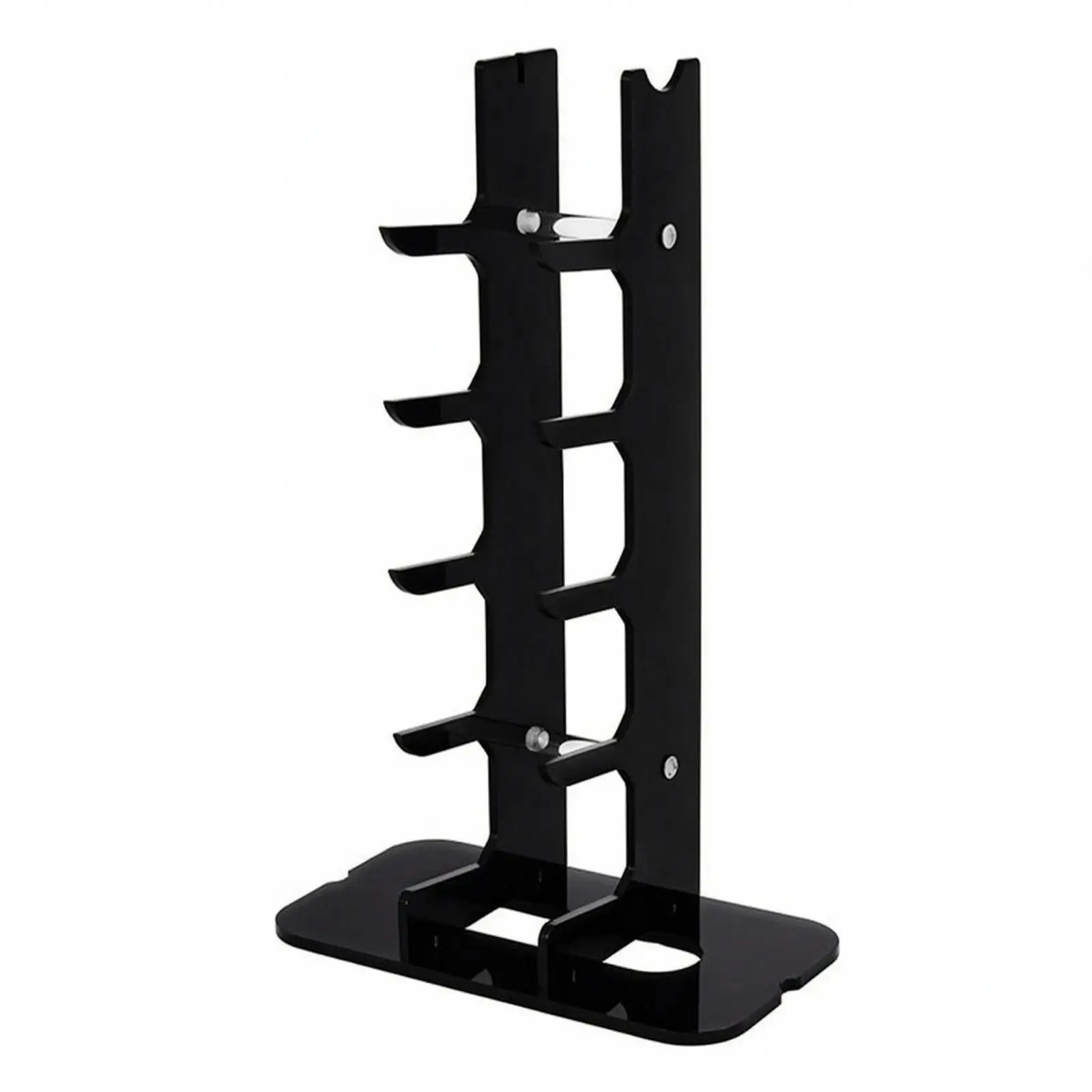 Industrial Rack Acrylic Display Shelf for Knife Collection with Slotted Upright Panel and Stable