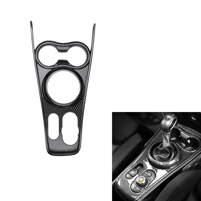 

Auto Carbon Fiber Central Gear Shift Panel Control Panel Decal Interior Modification For Mini Copper Countryman F60