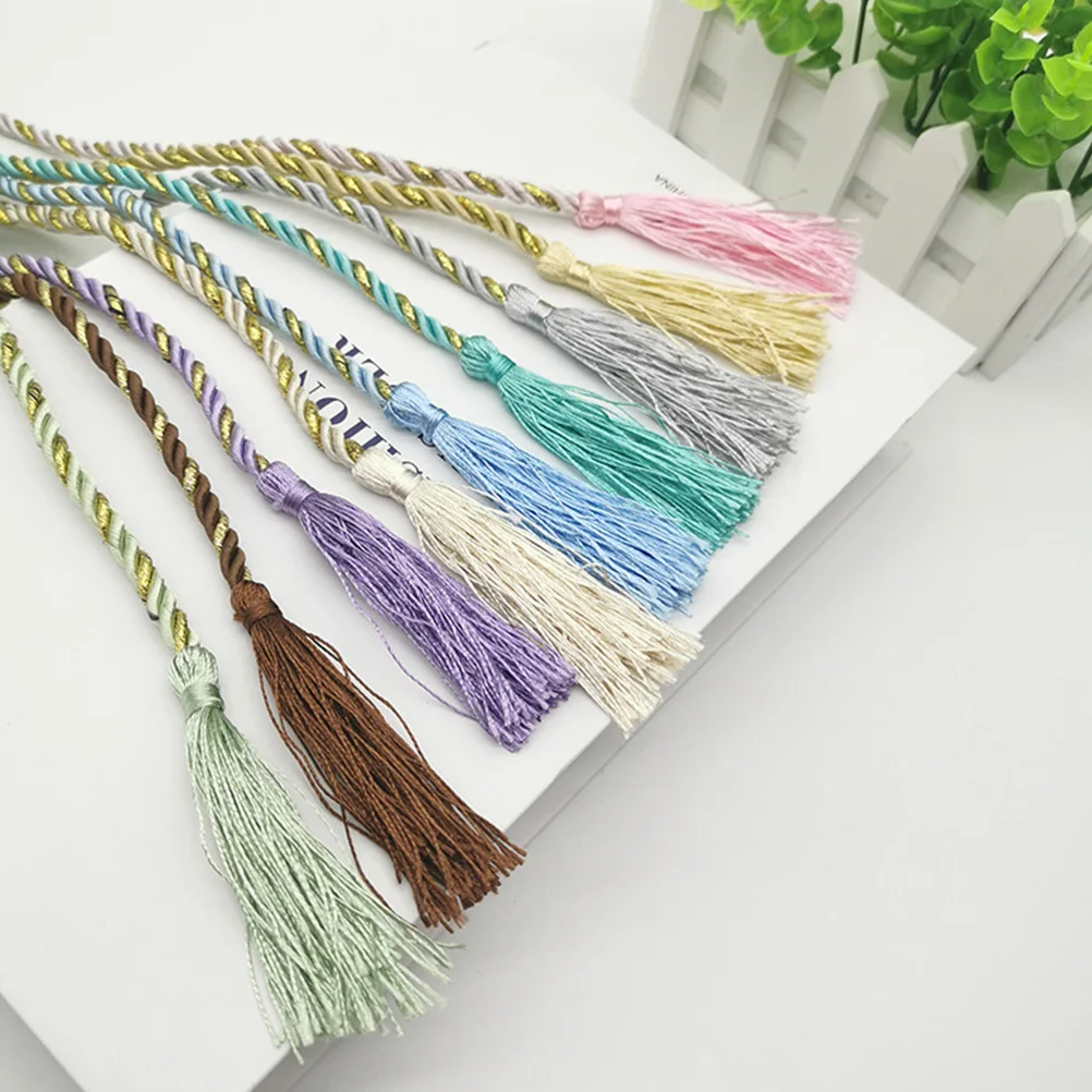 2 Pcs Curtain Tie Rope Ties Tieback Window Curtains Bandage Fringe Buckle Tassel