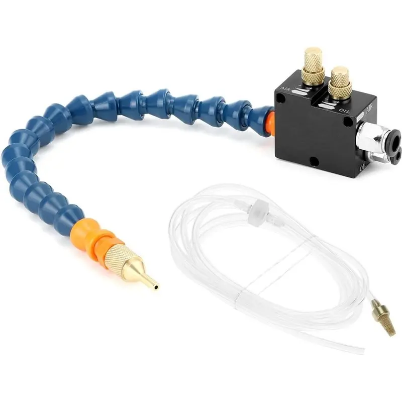 ABKO-For CNC, Milling& Drill Machine Compatible Pneumatic Lathe Machining Cooling Sprayer, Mist Coolant Lubrication Spray System