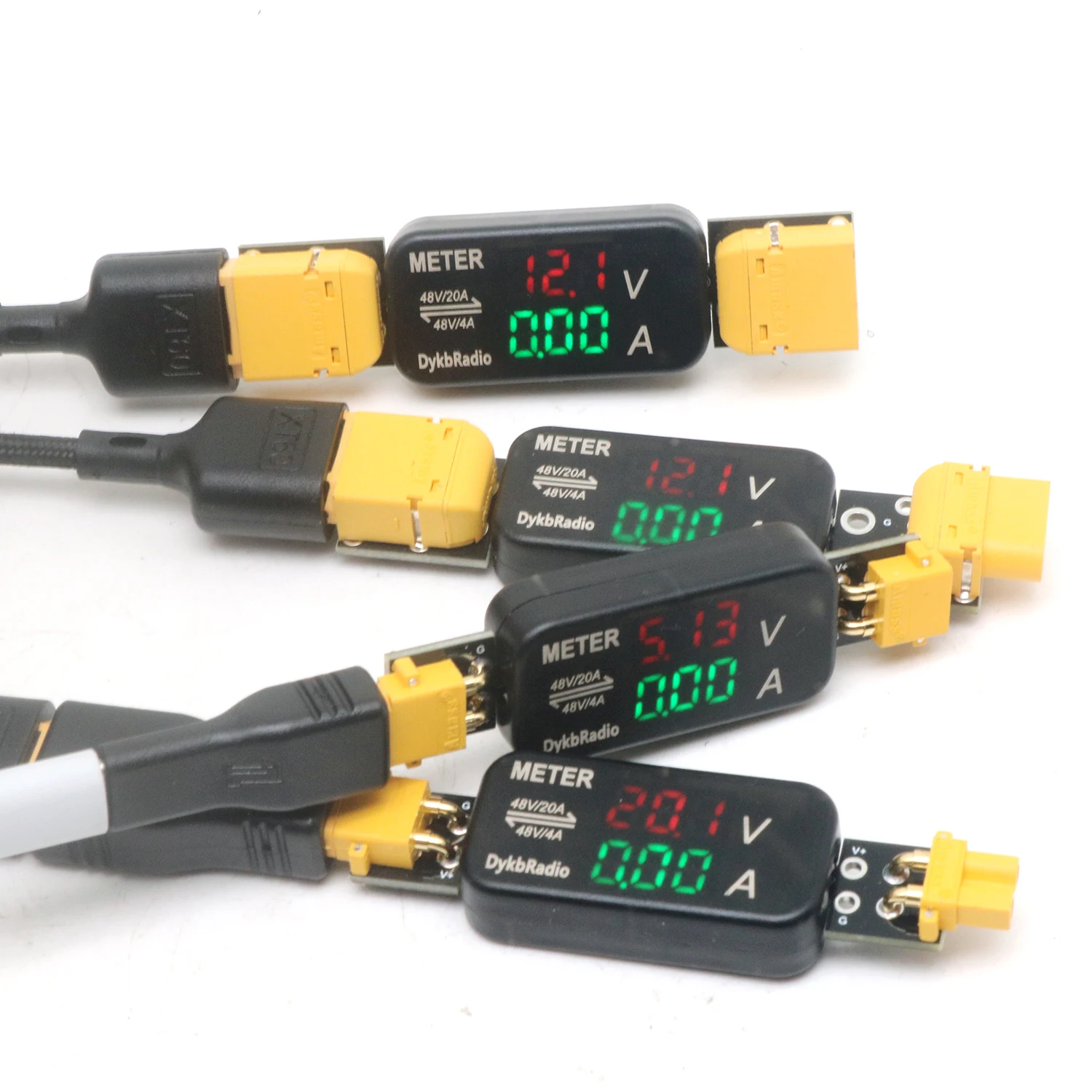 XT30/XT60 20A Bidirectional DC Voltage Current meter drone RC battery Charger Charging Discharging Tester digital Voltm Ammeter