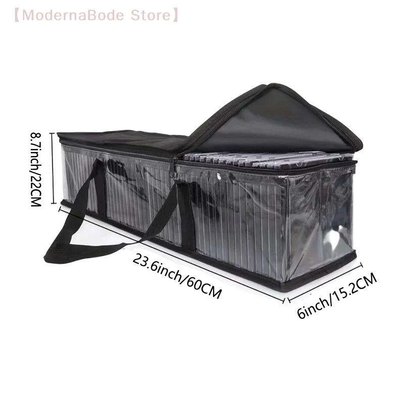 【M】CD Storage Bag With Handles Waterproof Albums Games DVD Carrying Bag Music Book Organizer Protable CD Holder Organizer