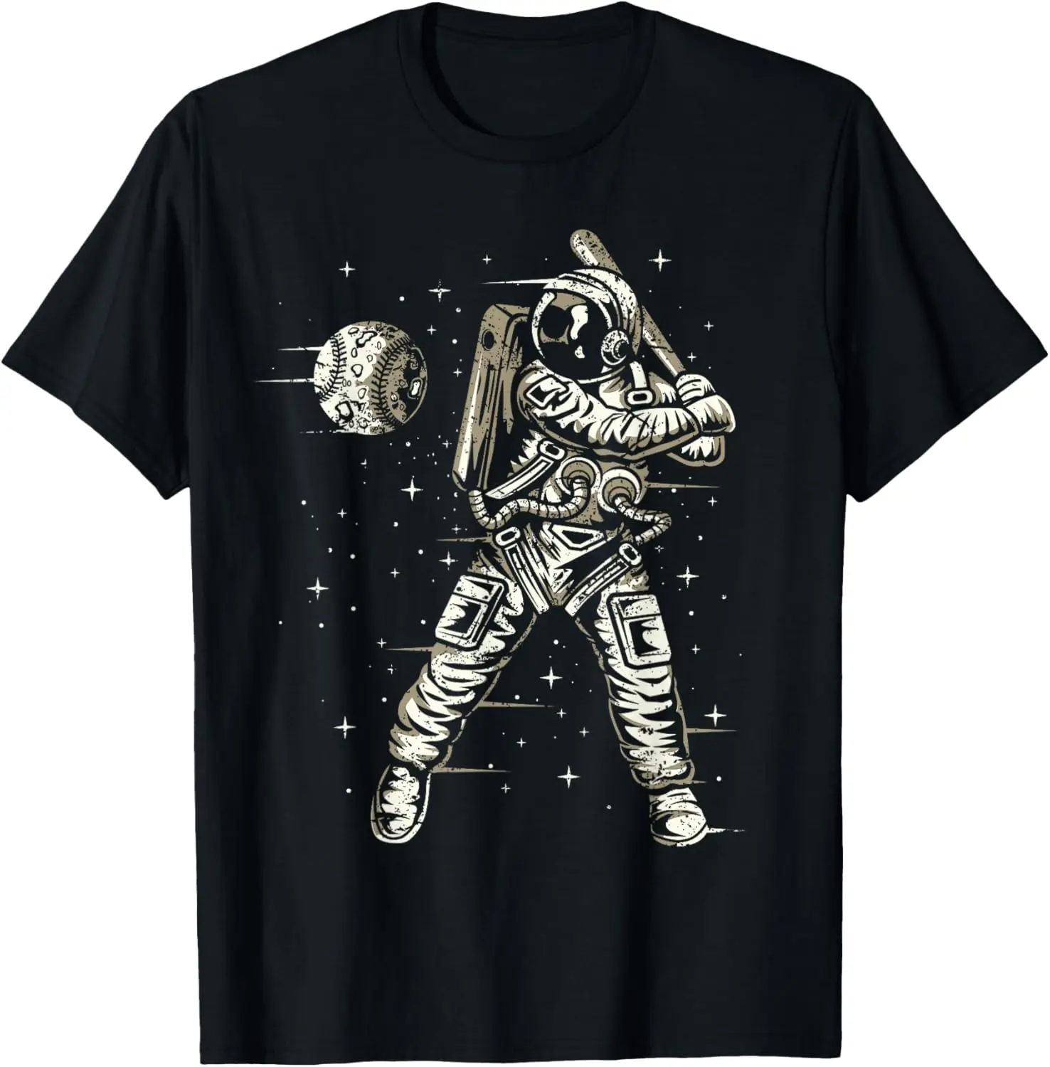 

Funny Vintage Astronaut Boys Men Space Baseball T-Shirt