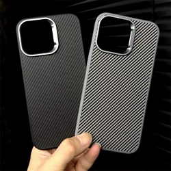 Luxury Hardware Carbon Fiber Defender Magnetic Armor Case For iPhone 16 15 14 Pro Max Plus 13 12 11 Shockproof For Magsafe Cover