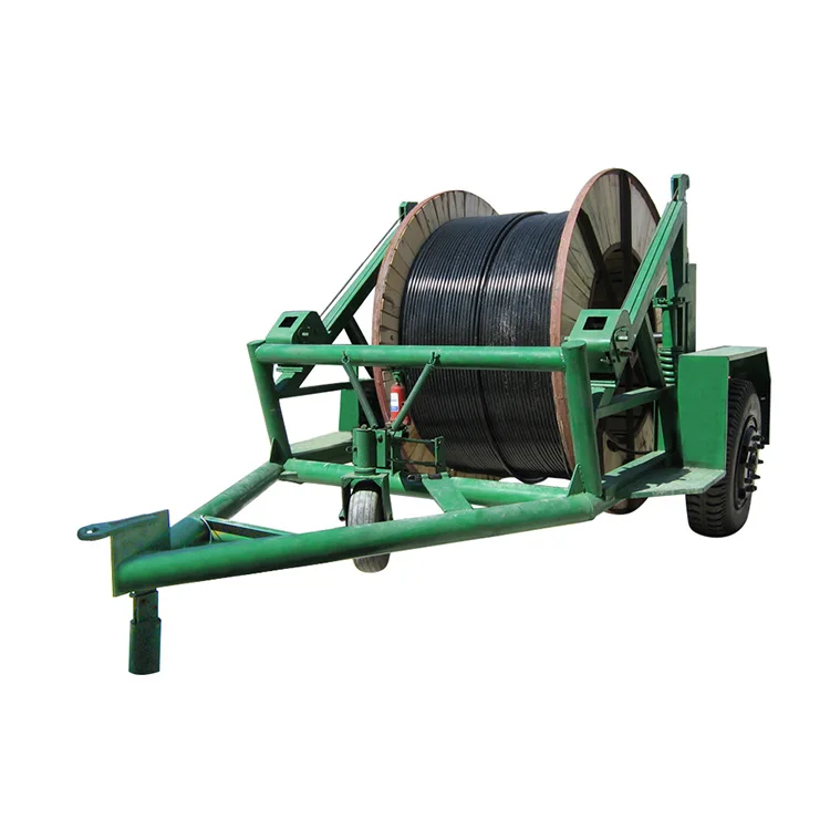 Versatile Manual Gear Metal Cable Drum Trailer with Online Consultation Model