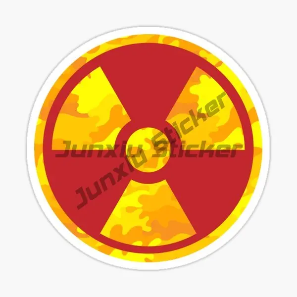 Attention Radioactive Sticker Nuclear Radiation Car Graffiti Water Decoration Creative Waterproof Decoration Accessories Decals