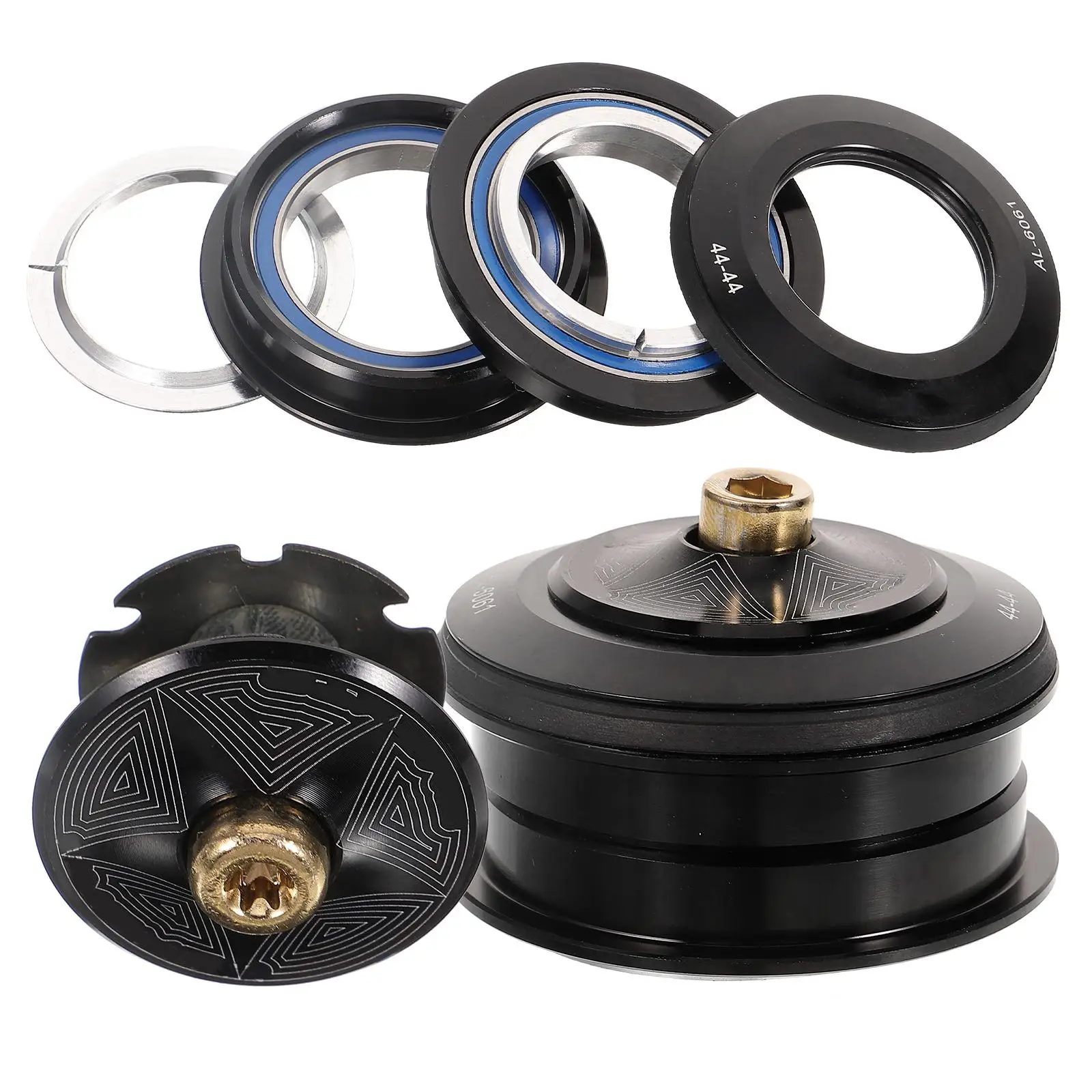 

Bicycle Headset Bearings 42-42mm Sealed Double Smooth Durable Replacement for Mountain Road Bikes Aluminum Easy