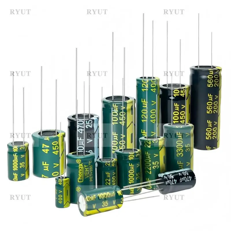 10PCS/LOT High-frequency electrolytic capacitors: 6.3V/10V/16V/25V/100V/63V/50V, 10UF/22UF/2200UF/4700UF/820UF