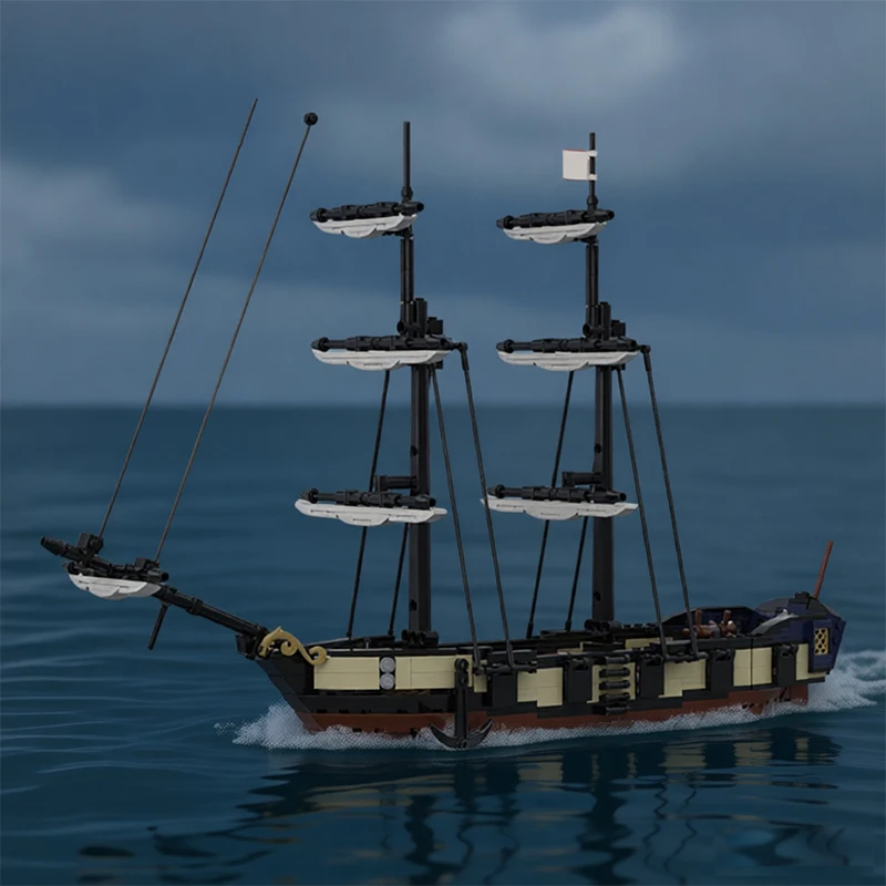 Set di Costruzioni Personalizzabili da 790 Pezzi, Modello di Nave Commerciale MOC, Blocchi Modulari per Bambini, Design Semplice, Giocattolo Fai-da-Te per Ragazzi, Regalo di Natale