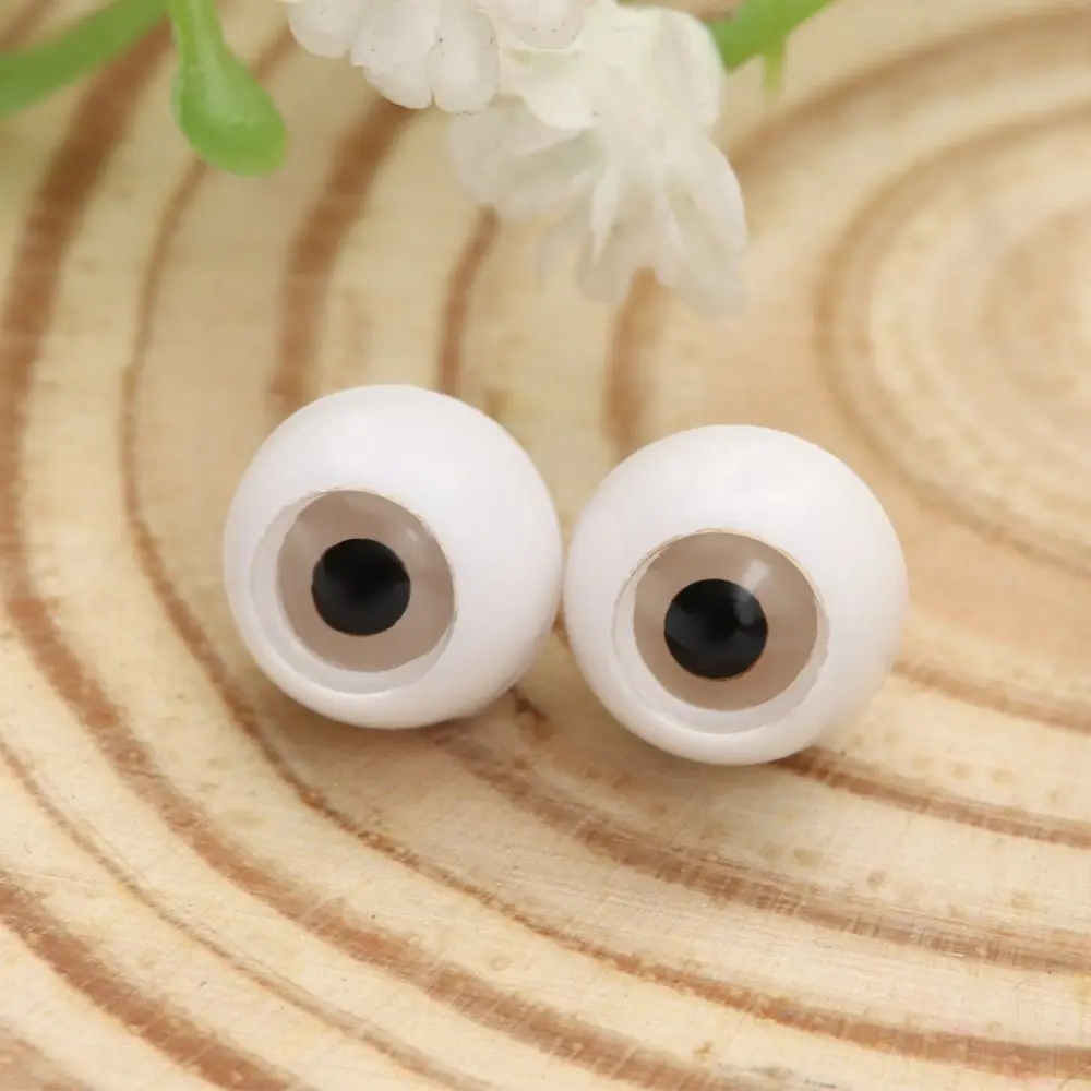 1Set New Accessories DIY Acrylic Doll Eyes Eyeball Toy Sticking Mud Clay Transparent&Black Eye Patch