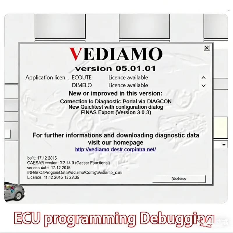 

VEDIAMO 5.01.01 Software with actived key Mercedes-Benz 2022