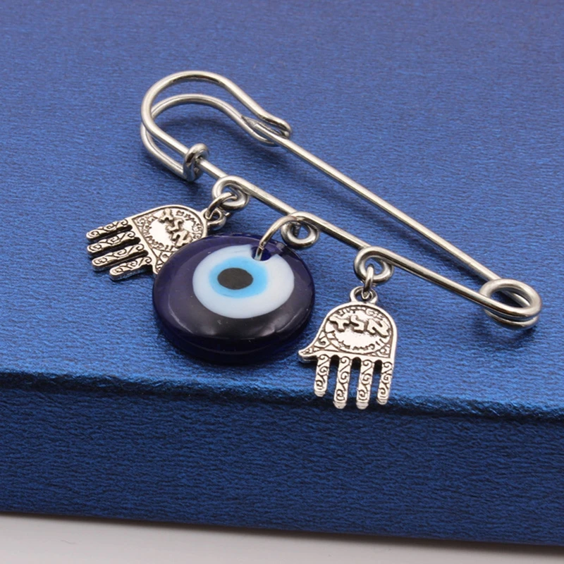 Turkish for Evil Eye Brooch Pin Fashion for Palm Charm Brooches Jewelry for Wome Drop Shipping