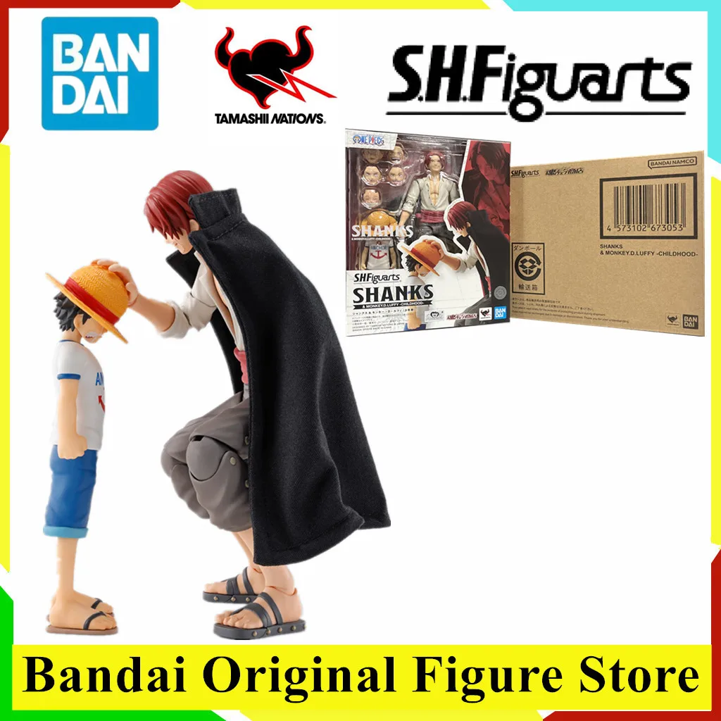 

Original BANDAI S.H.Figuarts Anime Luffy Shanks Childhood ONE PIECE Action Figure Toys PVC Model Collection