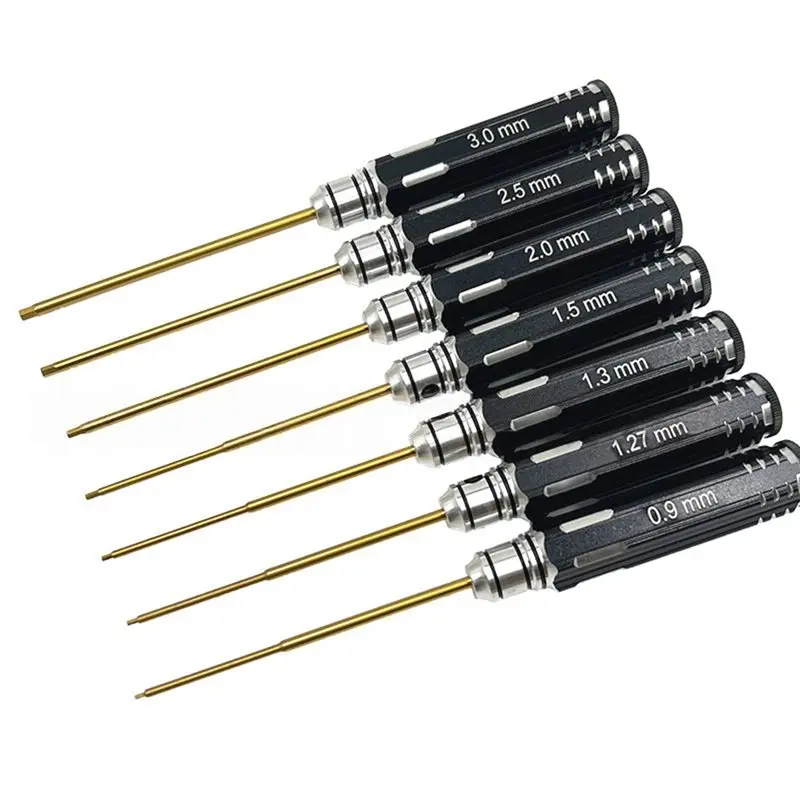 

Набор инструментов для ремонта радиоуправляемых моделей вертолетов, дронов и самолетов ALIM-Hex, прецизионный набор шестигранных отверток 1.5/2.0/2.5/3.0 мм