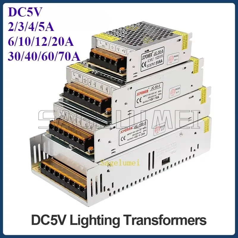 LED Power Supply Lighting Transformer AC110V 220V To DC 3V 5V 9V 12V 15V 24V 36V 48V Switching Power Supply Adapter