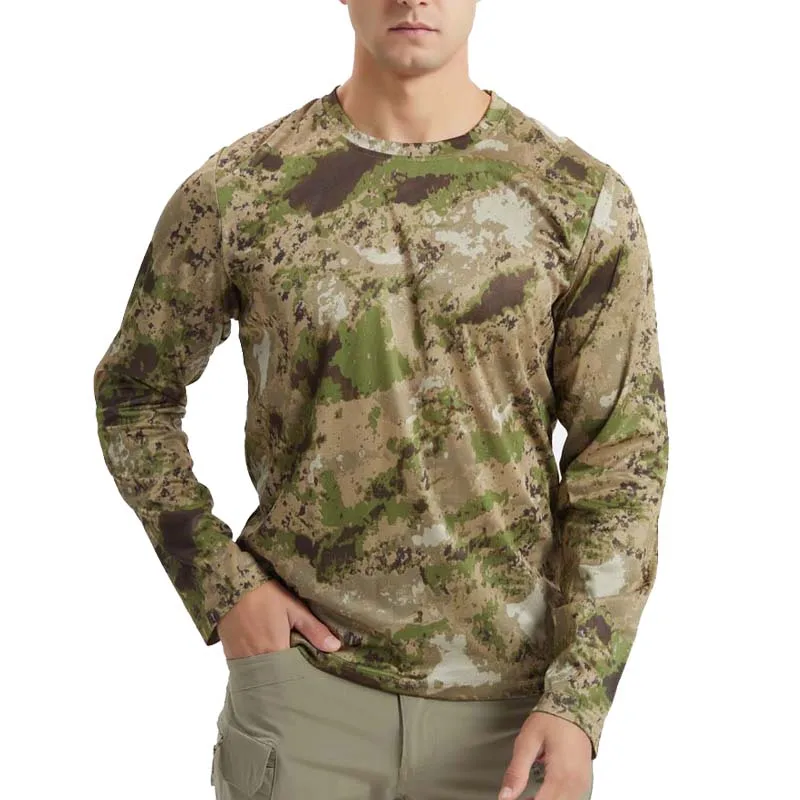 New Tactical Camouflage Clothing Breathable Windbreaker Long Sleeve Quick Dry Clothing Outdoor Activities Hunting Fishing