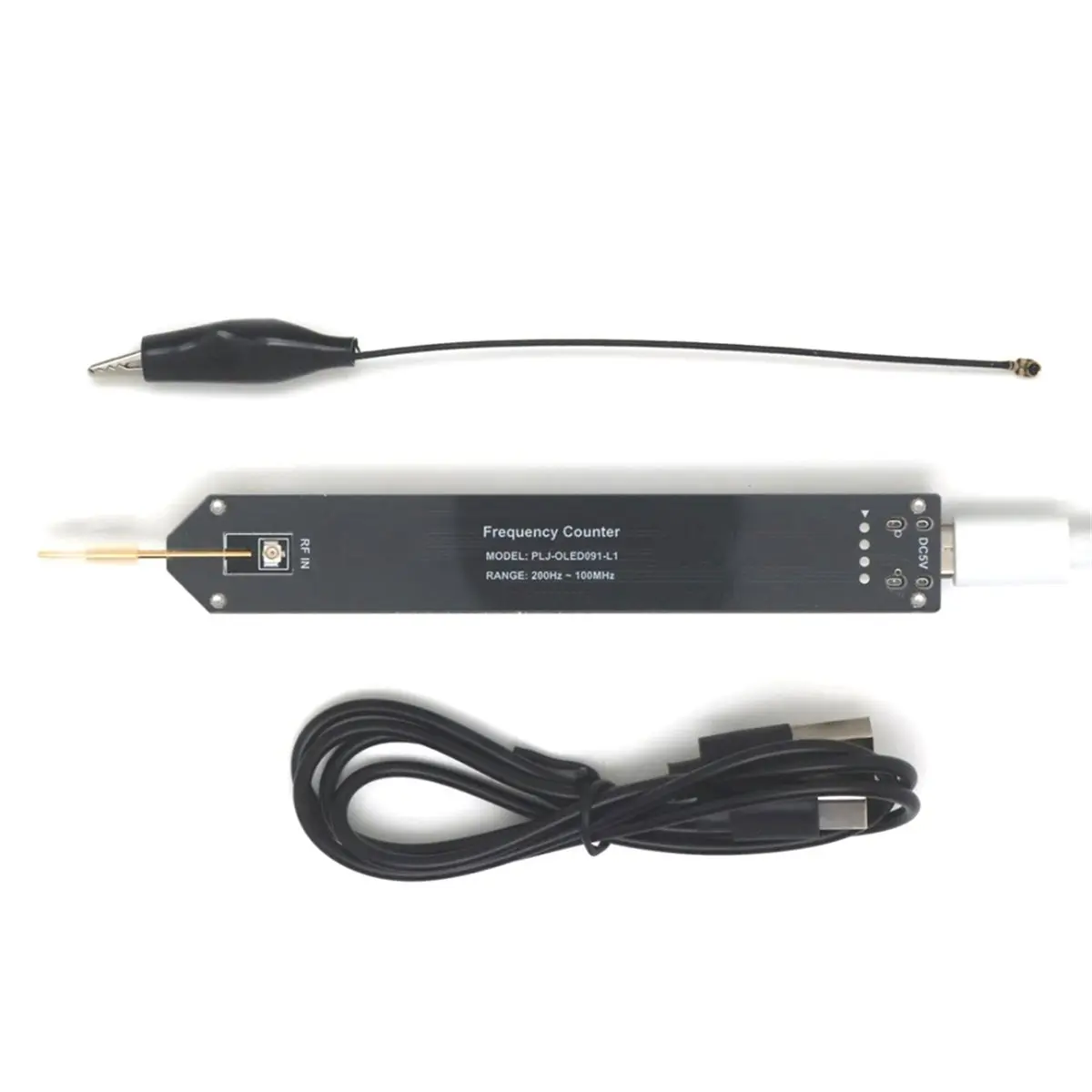 SCLS 200Hz to 100MHz Pen-Style Frequency METER OLED Display High- Frequency Counter