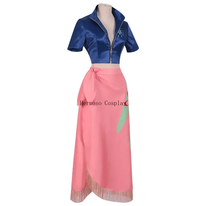 Bear's Den Anime Jurk Outfits Nico Robin Cosplay Kostuum Bril Party Pruik Pak Kostuums Voor Meisje Hal Nieuwe 2025