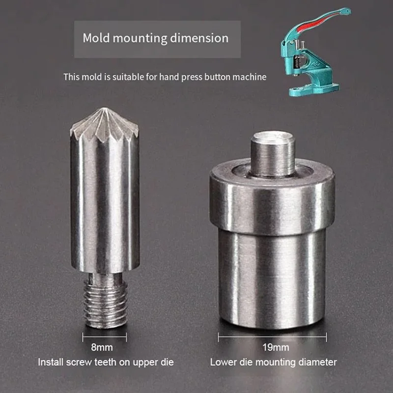 

Bloom Eyelet Button Mold For Hand Press Machine Air Eye Mold Metal Punch Flower Eyelet Button Hole Installation Tool