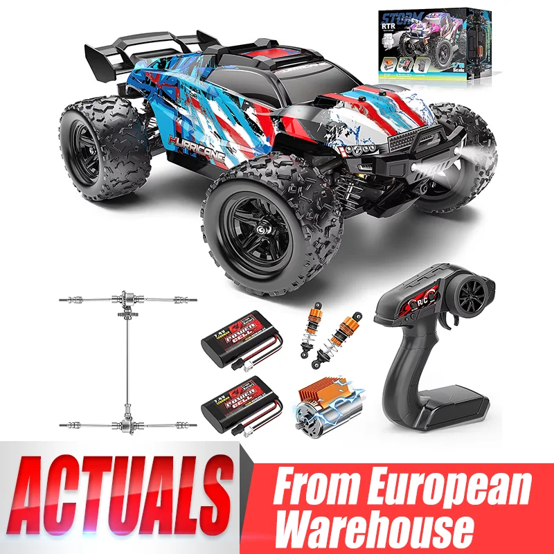 Womaqu 18-21 1:18 Maßstab RC-Auto, 4x4 RC-Auto bis zu 40 km/h, Anfängermodell, kompaktes Offroad-Funkfernsteuerungsauto mit Metallgetriebe und 2 Batterien, Weihnachtsgeschenk für Kinder mit