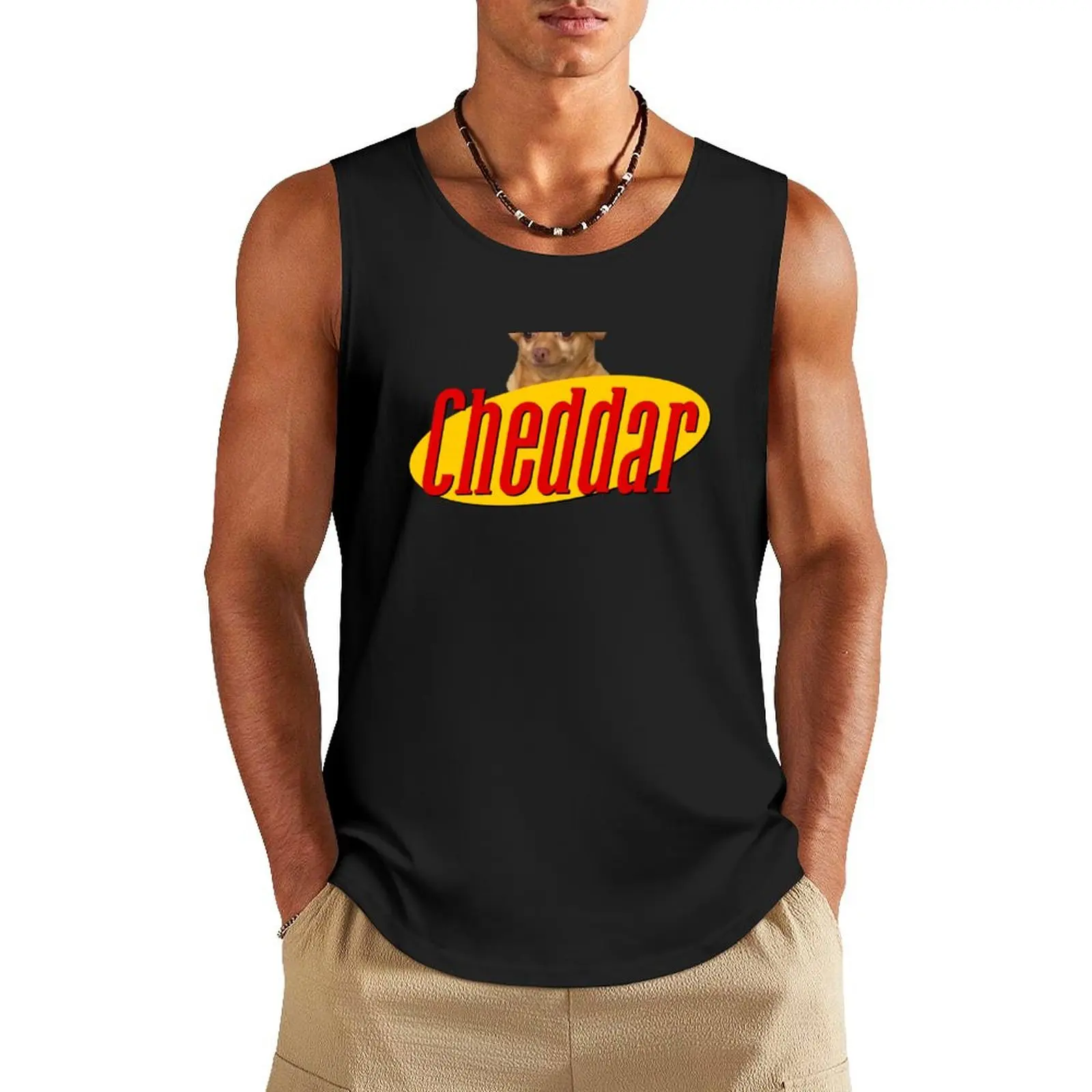 

Cheddar Show Tank Top gym accessories man Men's t shirt gym Men's t-shirts