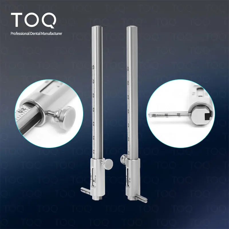 Dental Implant Measuring Calipers Can Slide Orthodontic Measuring Gauge Rule 0-80Mm Measuring Gauge Rule