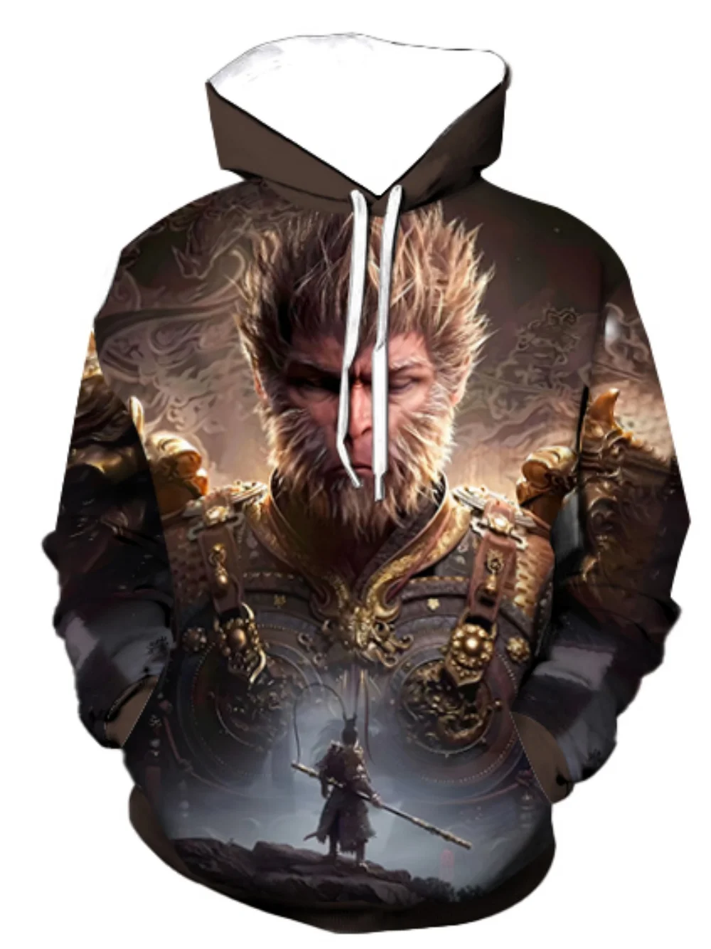 

Black Myth Wulkong Cosplay Costkjme Hoodie 3D Polyester Autumn Jacket Thin Party Wukong Coat Sptwear For Womoien Men Hallowkjhg