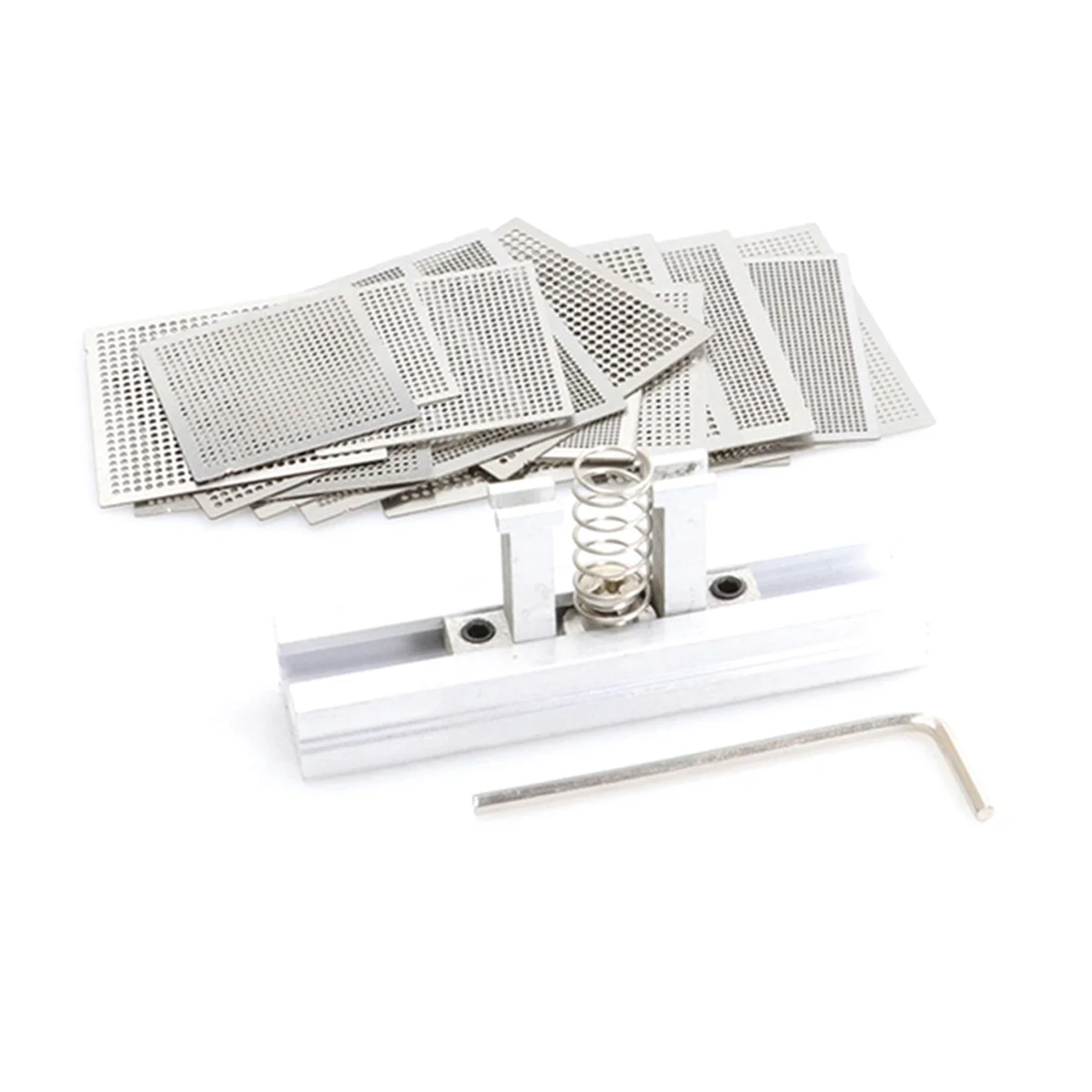 AA98 16pcs BGA General Template Universal Direct Heated Stencils for SMT SMD Chip Rpair and Easy Support